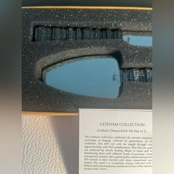 Michael Aram Black Cheese Knife Set - the Gotham collection - Picture 5 of 7